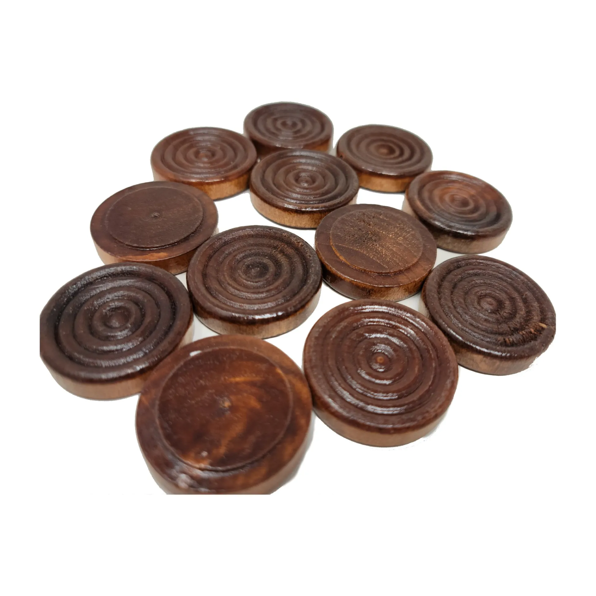 AreYouGame Royal Rumble 24-Set Stackable Wood Grooved Checkers, 1.5 Inch* Role-Playing Games|Board Games