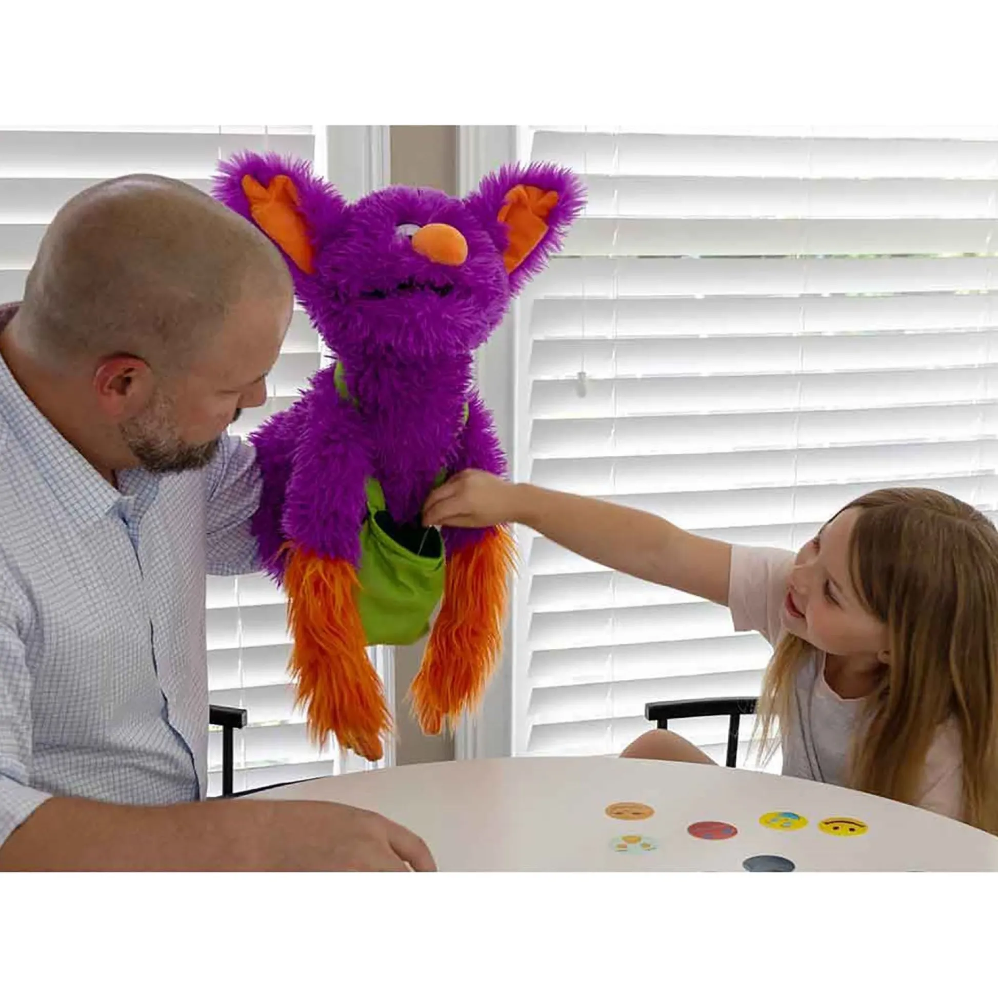Educators Resource Roylco Edgar the Emotion Monster - Interactive Hand Puppet Kit* Puppets & Puppet Theaters|Dress Up