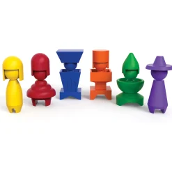 Educators Resource Roylco GEMO Stackable Emotion Dolls - Set of 6* Social & Emotional Skills|Preschool Education Toys & Activities