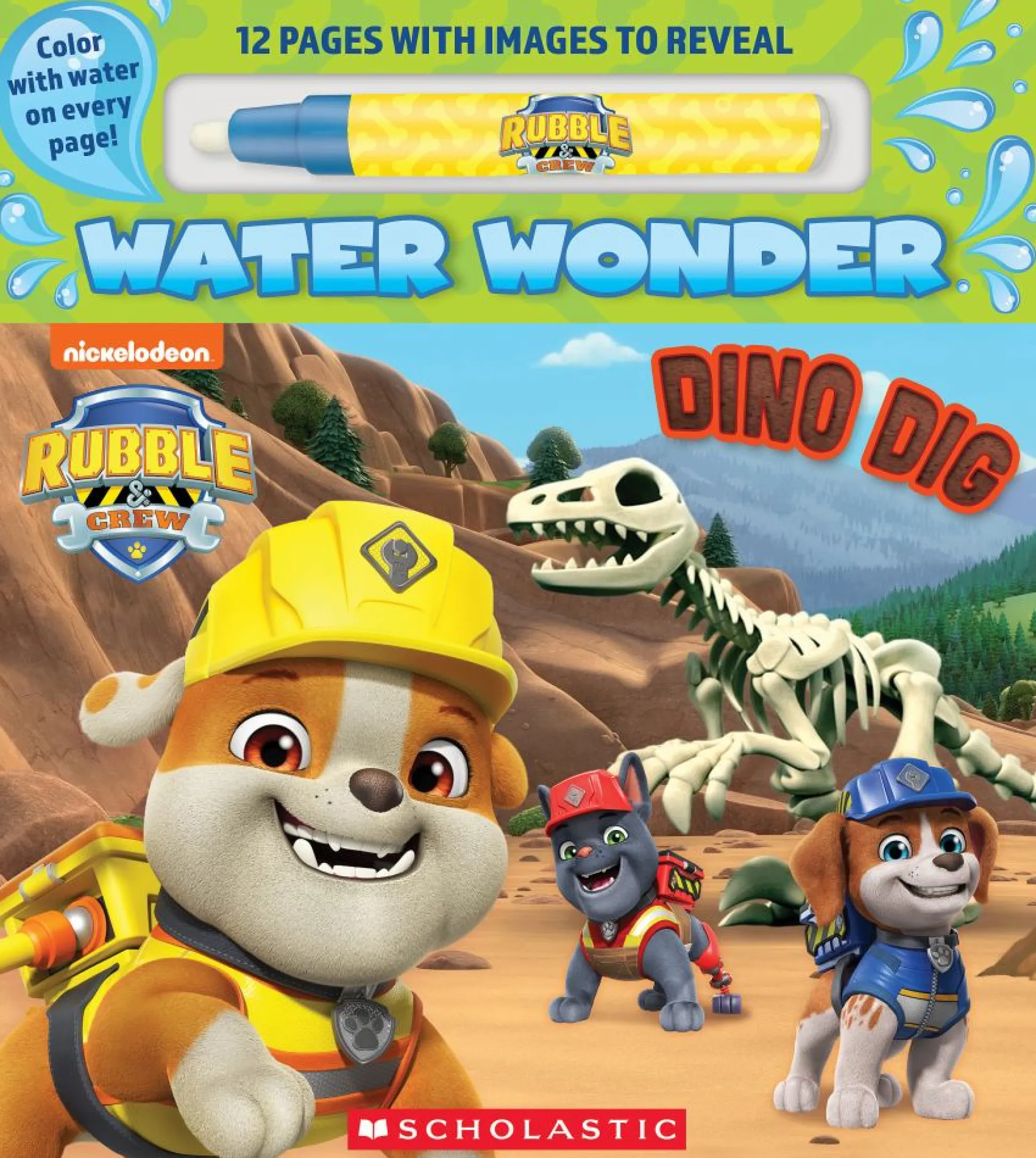 Readerlink Distribution Services Rubble & Crew Dinosaur Dig Water Reveal Activity Book*Kids Reading, Writing & Speech|Kids Books