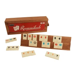 AreYouGame Rummikub Classic Strategy Game with Wooden Storage Box* Dominoes & Tiles Games