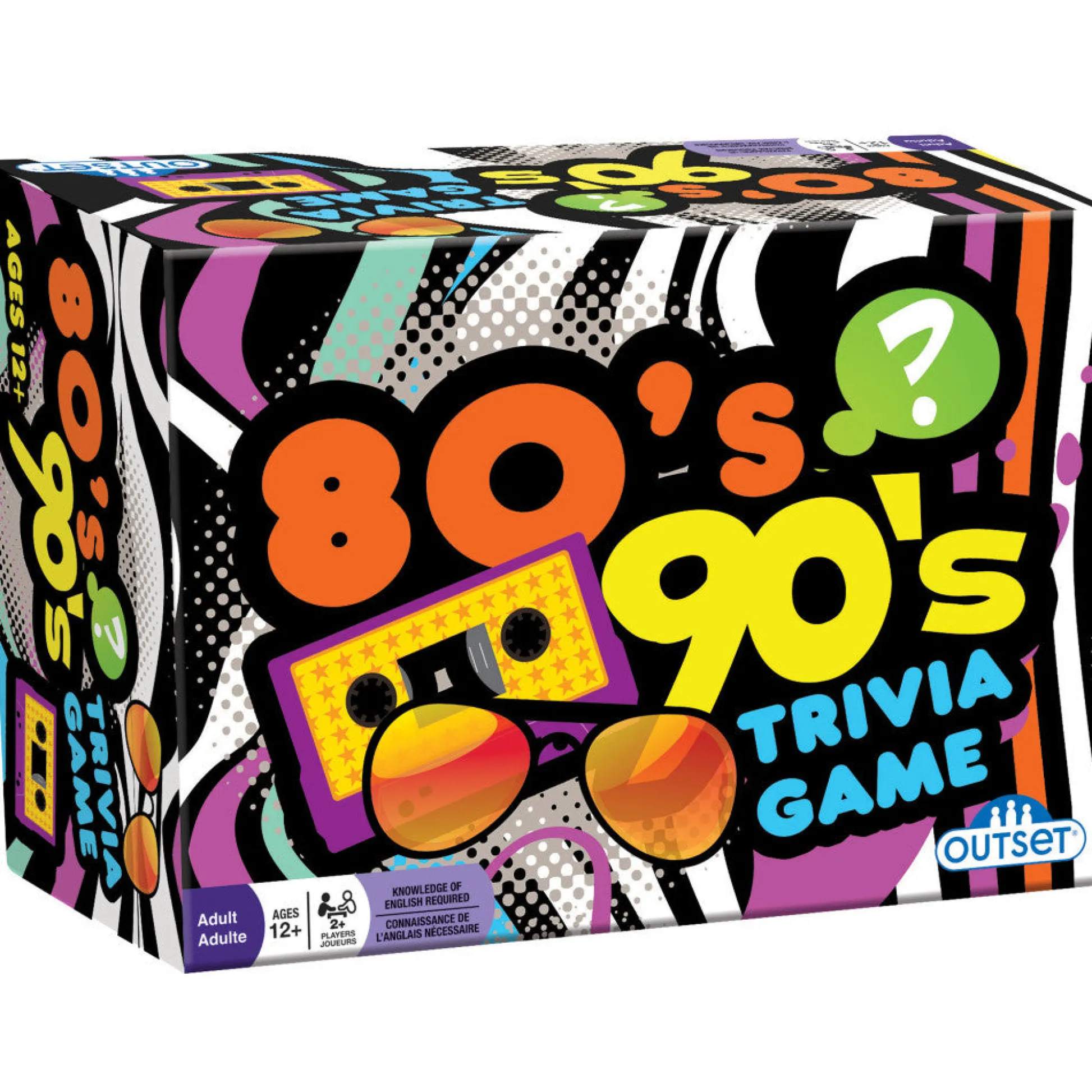 Flat River Group 80's & 90's Trivia Game - Nostalgic Multi-Category Question Card Game* Card Games|Social & Emotional Skills