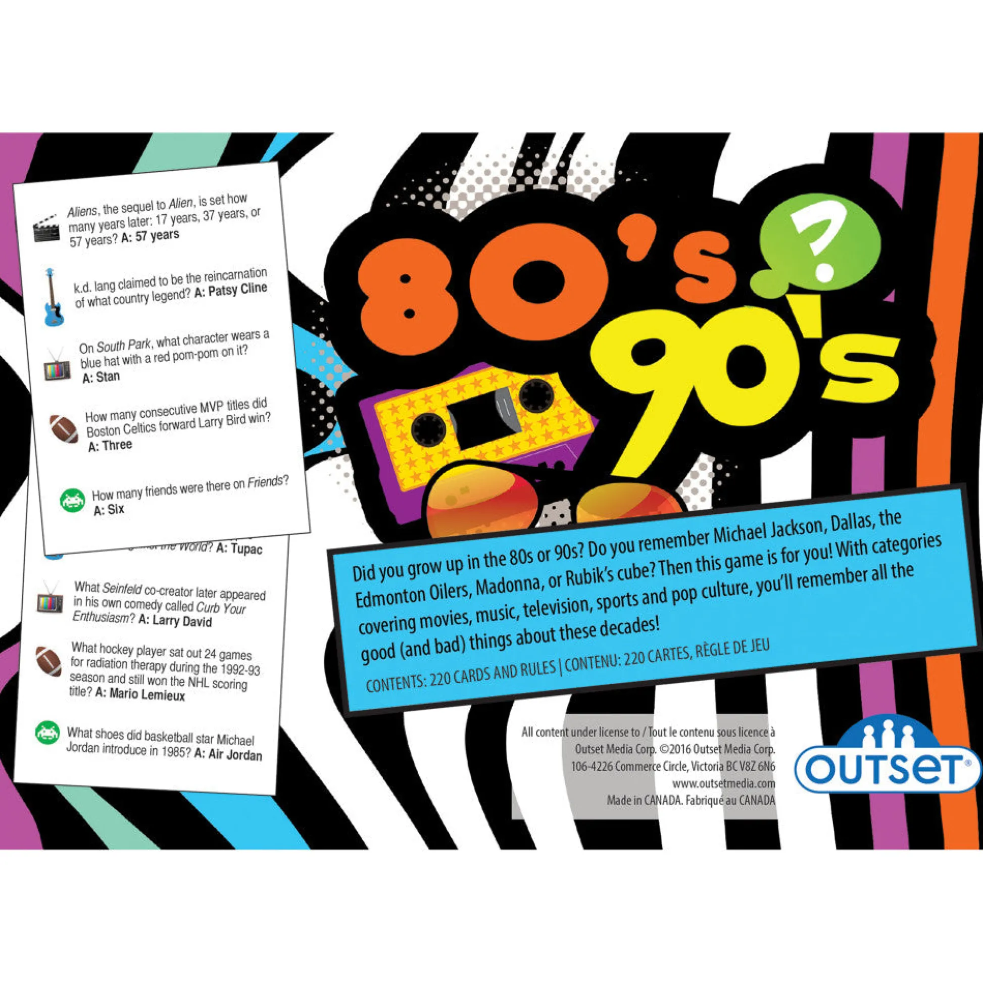 Flat River Group 80's & 90's Trivia Game - Nostalgic Multi-Category Question Card Game* Card Games|Social & Emotional Skills
