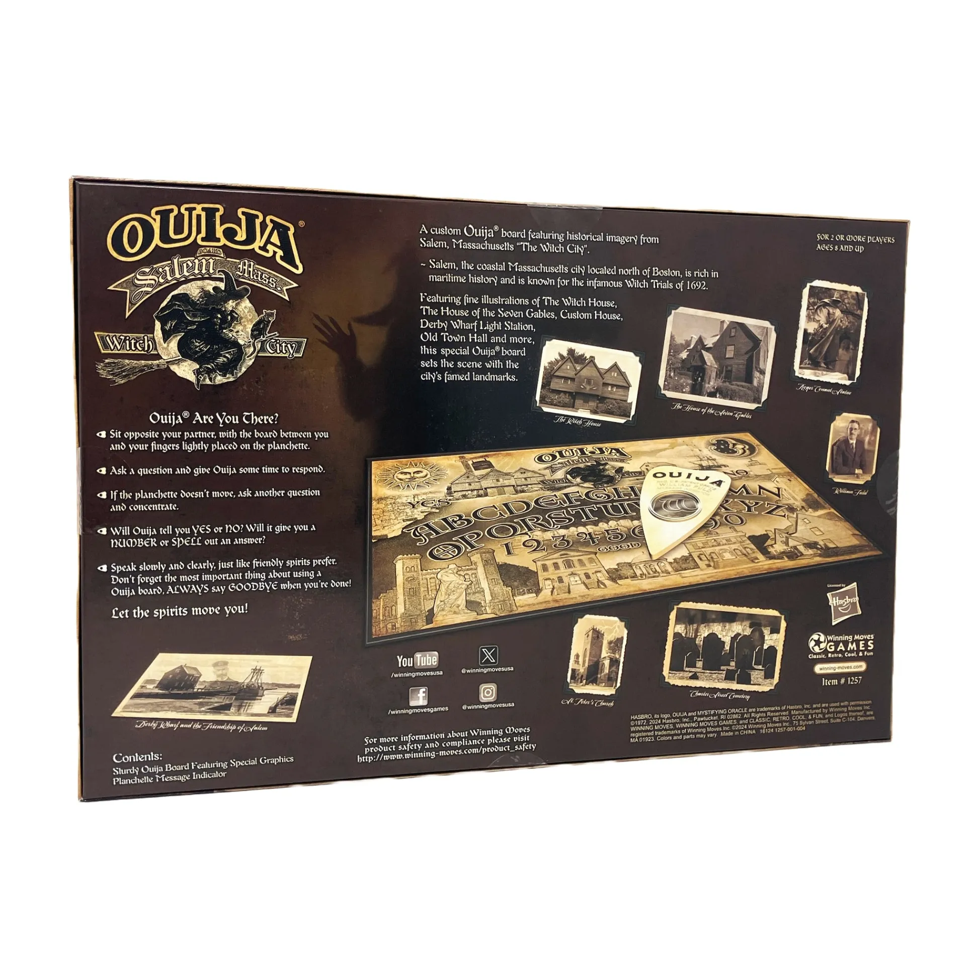 AreYouGame Salem Mass 'Witch City' Edition Ouija Board* Role-Playing Games|Board Games