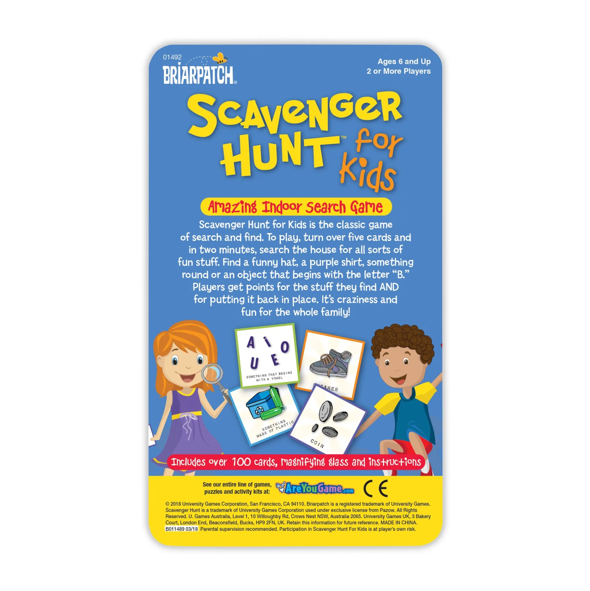 AreYouGame Scavenger Hunt for Kids Family Card Game in a Tin* Family & Entertainments Games