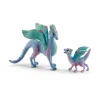 Flat River Group Schleich Bayala 7.1 inch Blossom Dragon Mother & Child - Magical Figurine* Collectible Figures & Playsets