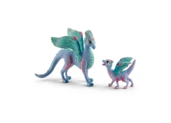 Flat River Group Schleich Bayala 7.1 inch Blossom Dragon Mother & Child - Magical Figurine* Collectible Figures & Playsets
