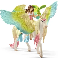 Flat River Group Schleich Bayala Fairy Surah with Glitter Pegasus 3-Piece Figurine Set* Playsets & Vehicles