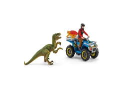Flat River Group Schleich Dinosaurs Quad Escape from Velociraptor Playset* Playsets & Vehicles