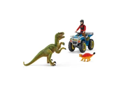 Flat River Group Schleich Dinosaurs Quad Escape from Velociraptor Playset* Playsets & Vehicles