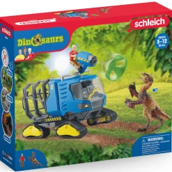 Flat River Group Schleich Dinosaurs Track Vehicle with Ranger Flynn and Dakotaraptor - 5pc Playset* Playsets & Vehicles