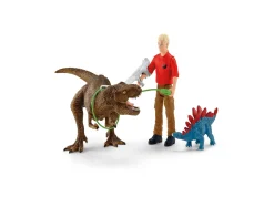 Flat River Group Schleich Dinosaurs: T-Rex Attack 5pc Dino Figurine Playset* Playsets & Vehicles