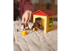 Flat River Group Schleich Farm World Australian Shepherd Dog House Playset, 9-Piece Set* Animal Figures|Social & Emotional Skills