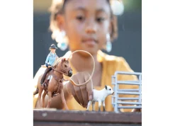 Flat River Group Schleich Farm World Cowgirl Team Roping Rodeo Playset* Animal Figures|Dress Up