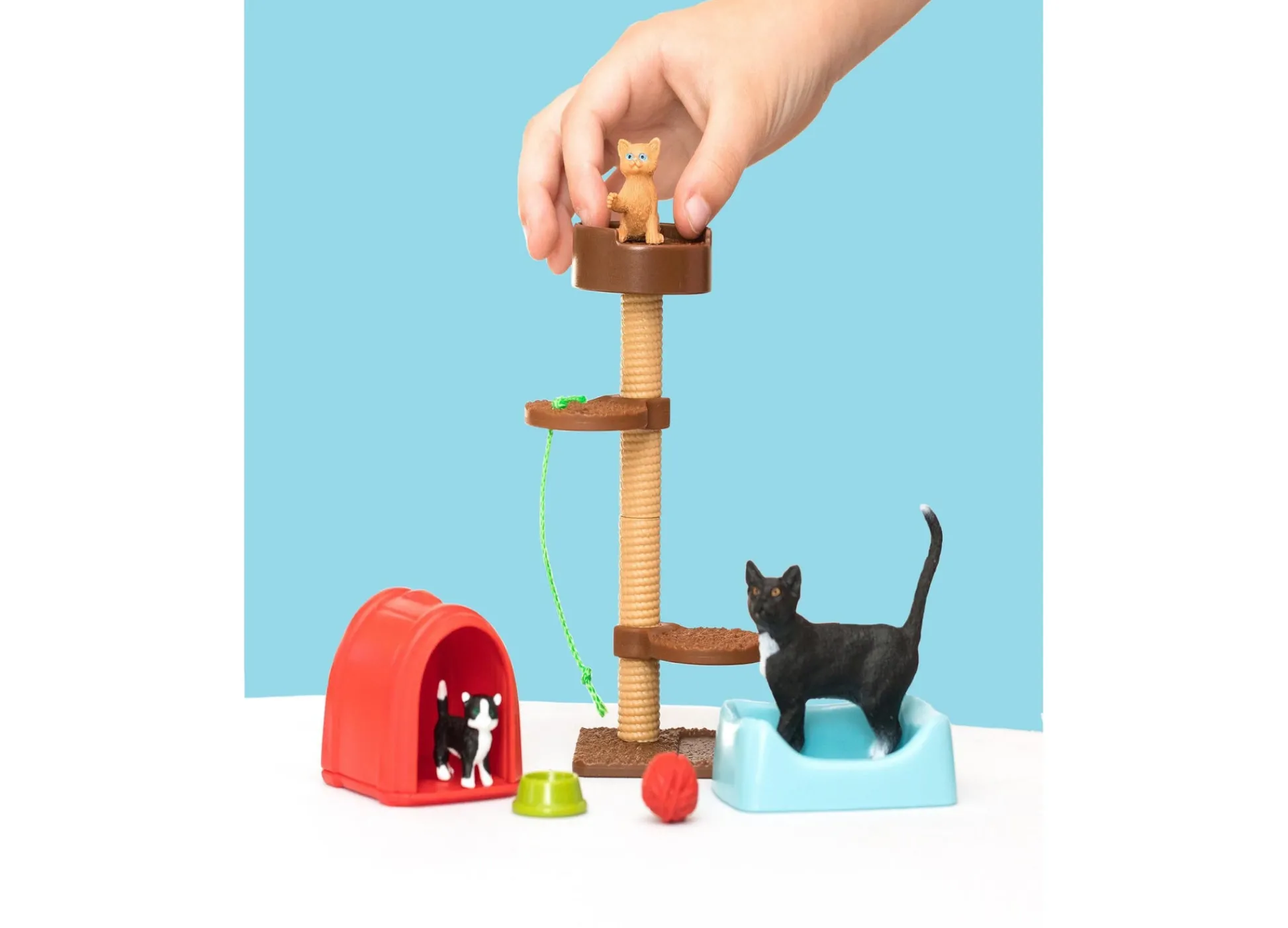 Flat River Group Schleich Farm World Playtime for Cute Cats Animal Figure Playset* Animal Figures|Dress Up
