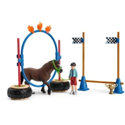 Flat River Group Schleich Farm World Pony Agility Race - 22 Piece Playset* Playsets & Vehicles
