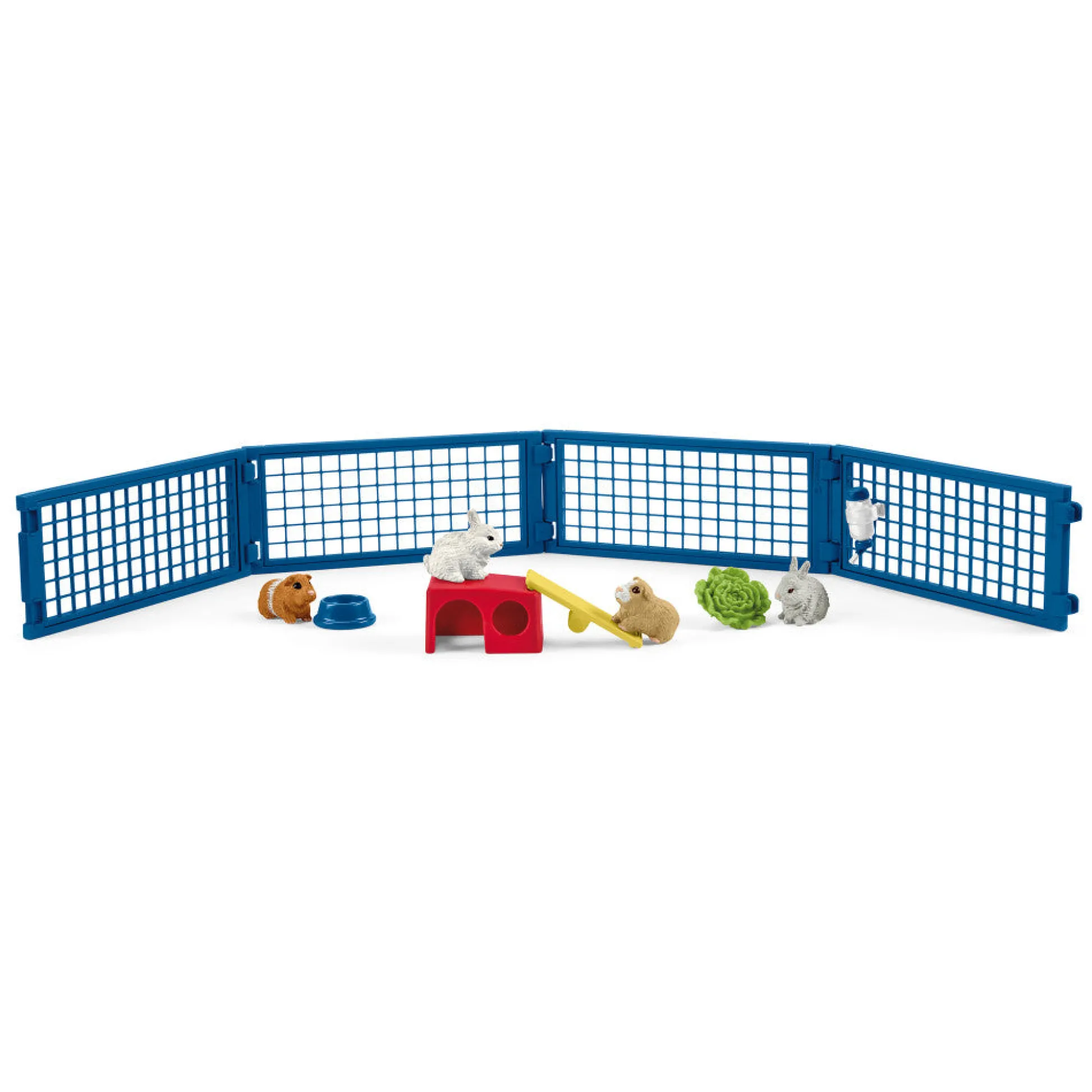 Flat River Group Schleich Farm World Rabbit & Guinea Pig Hutch 14-Piece Playset* Animal Figures|Social & Emotional Skills