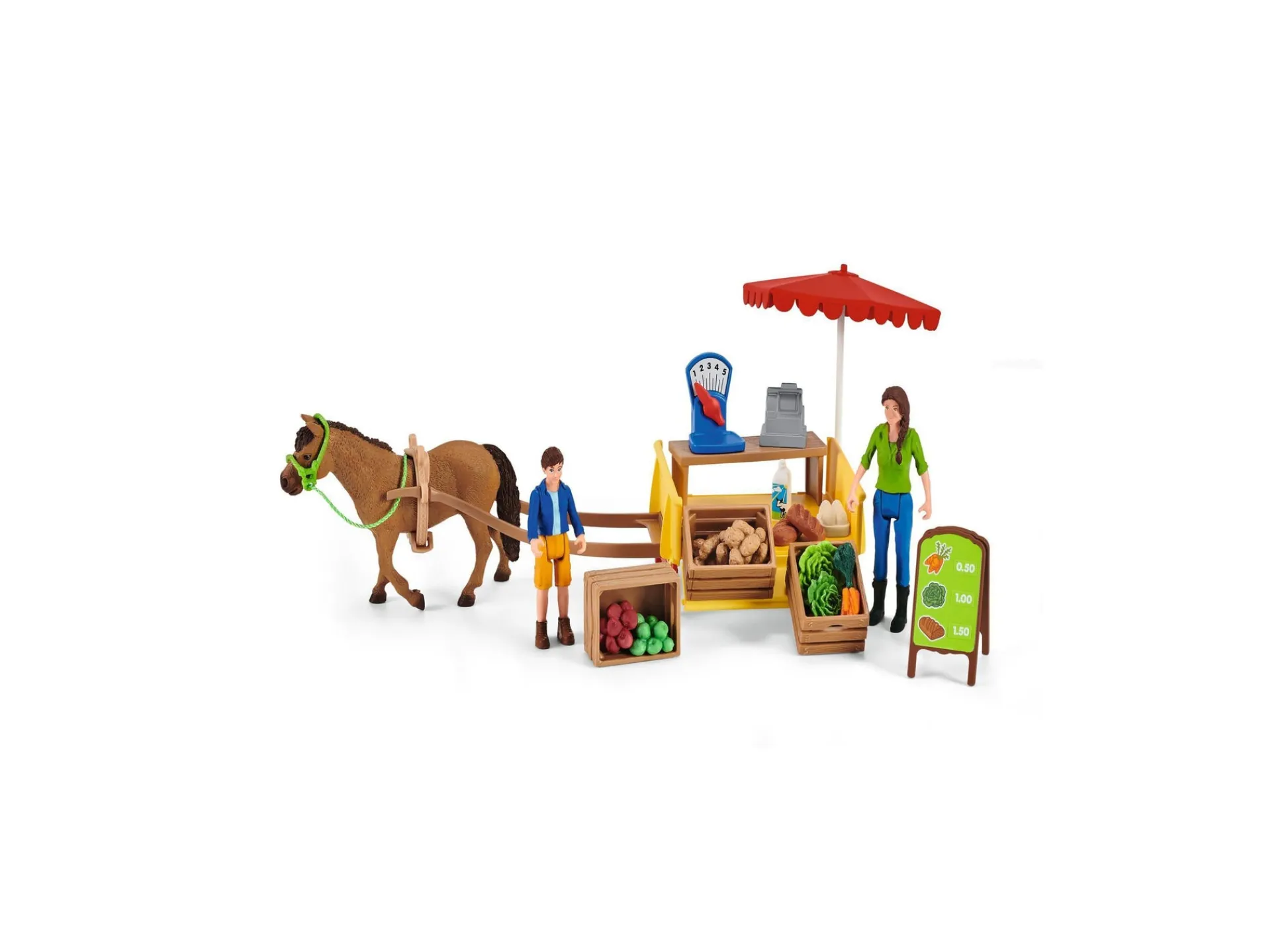 Flat River Group Schleich Farm World Sunny Day Mobile Farm Stand Playset* Animal Figures|Dress Up