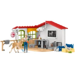 Flat River Group Schleich Farm World Veterinarian Practice with Pets - 43pc Playset* Animal Figures|Dress Up