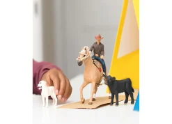 Flat River Group Schleich Farm World Western Riding Adventures Playset - 6 Pieces* Animal Figures|Dress Up