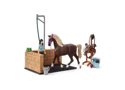 Flat River Group Schleich Horse Club Emily & Luna Horse Washing Station Playset, 19 Pieces* Animal Figures|Dress Up