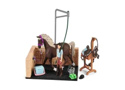 Flat River Group Schleich Horse Club Emily & Luna Horse Washing Station Playset, 19 Pieces* Animal Figures|Dress Up