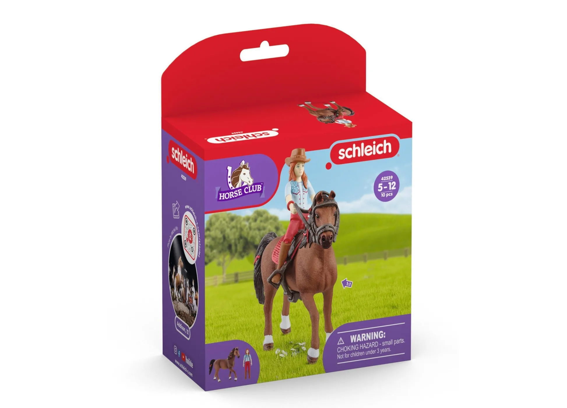 Flat River Group Schleich Horse Club: Hannah & Cayenne Horse & Rider Figurine Set* Animal Figures|Dress Up