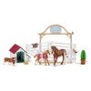 Flat River Group Schleich Horse Club: Hannah's Guest Horses with Ruby The Dog - 33 Piece Playset for Ages 5-12* Animal Figures|Dress Up