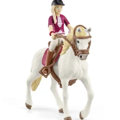 Flat River Group Schleich Horse Club: Sofia & Blossom - Andalusian Mare & Rider Figurine Set* Animal Figures|Dress Up