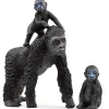 Flat River Group Schleich Wild Life Gorilla Family 7.5 inch Jungle Playset* Animal Figures|Dress Up