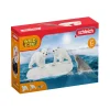 Flat River Group Schleich Wild Life Polar Playground 4pc Arctic Animal Figurine Set* Animal Figures