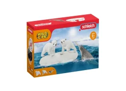 Flat River Group Schleich Wild Life Polar Playground 4pc Arctic Animal Figurine Set* Animal Figures