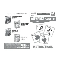 AreYouGame Scholastic Alphabet Match-Up Game - Early Literacy Booster* Preschool Education Toys & Activities