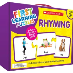 Educators Resource Scholastic First Learning Puzzles: Rhyming - Colorful Educational Toy* Puzzles