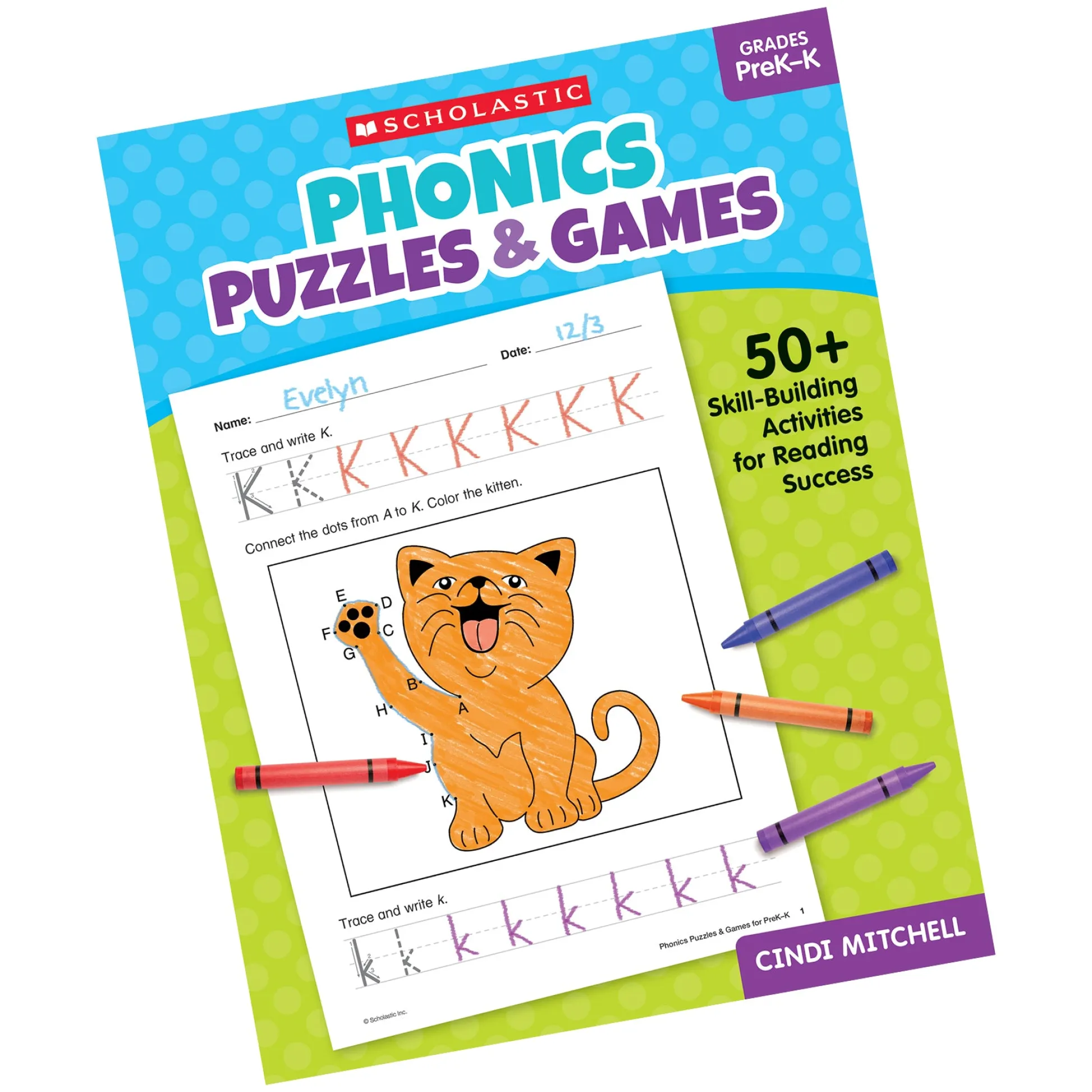 Educators Resource Scholastic Phonics Puzzles & Games - PreK-K Activity Book* Puzzles|Coloring Books & Activity Books
