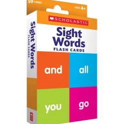 Educators Resource Scholastic Teaching Solutions Flash Cards - Sight Words Set for PK-3, 6 Packs* Preschool Education Toys & Activities