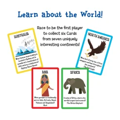 AreYouGame Scholastic The World Explorers Illustrated Fact Card Game* Card Games
