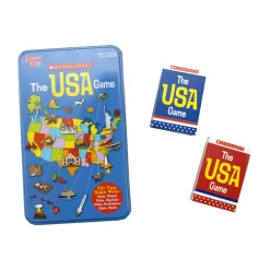 AreYouGame Scholastic USA Geography Showdown - Educational Card Game in a Tin* Card Games