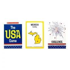 AreYouGame Scholastic USA Geography Showdown - Educational Card Game in a Tin* Card Games