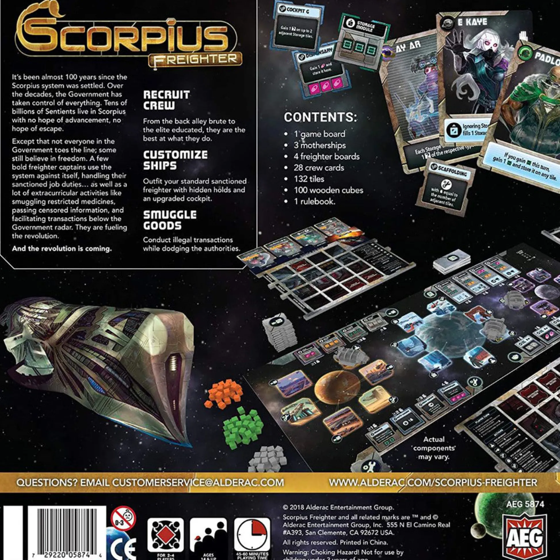 Flat River Group Scorpius Freighter Sci-Fi Tile Placement Strategy Game* Strategy Games