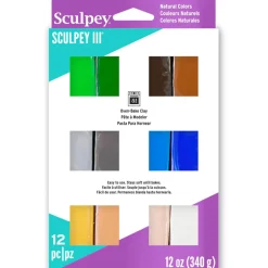Flat River Group Sculpey III Naturals Polymer Clay Multipack - 12 Colors, 1oz Each* Clay, Dough & Sand Art