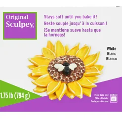 Flat River Group Sculpey Original Polymer Clay - White 1.75 lb - Artist Modeling Oven-Bake Clay* Clay, Dough & Sand Art