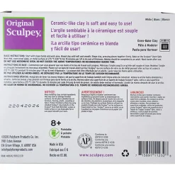 Flat River Group Sculpey Original Polymer Clay - White 1.75 lb - Artist Modeling Oven-Bake Clay* Clay, Dough & Sand Art
