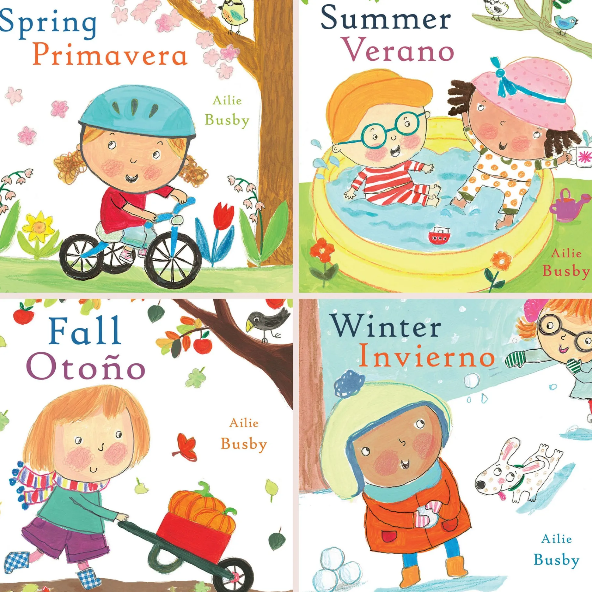 Educators Resource Seasons/Estaciones Bilingual English/Spanish Book Set - 4 Piece*Kids Kids Books|Boxed Book Sets