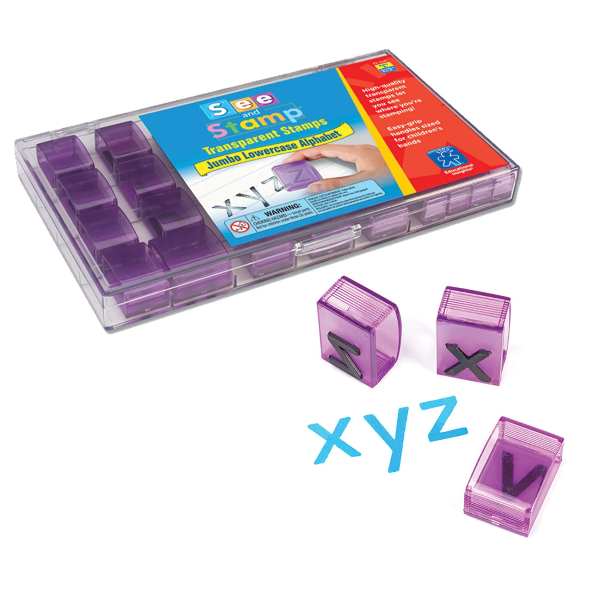 AreYouGame See and Stamp - Jumbo Transparent Lowercase Alphabet Stamps* Crafts & Activities