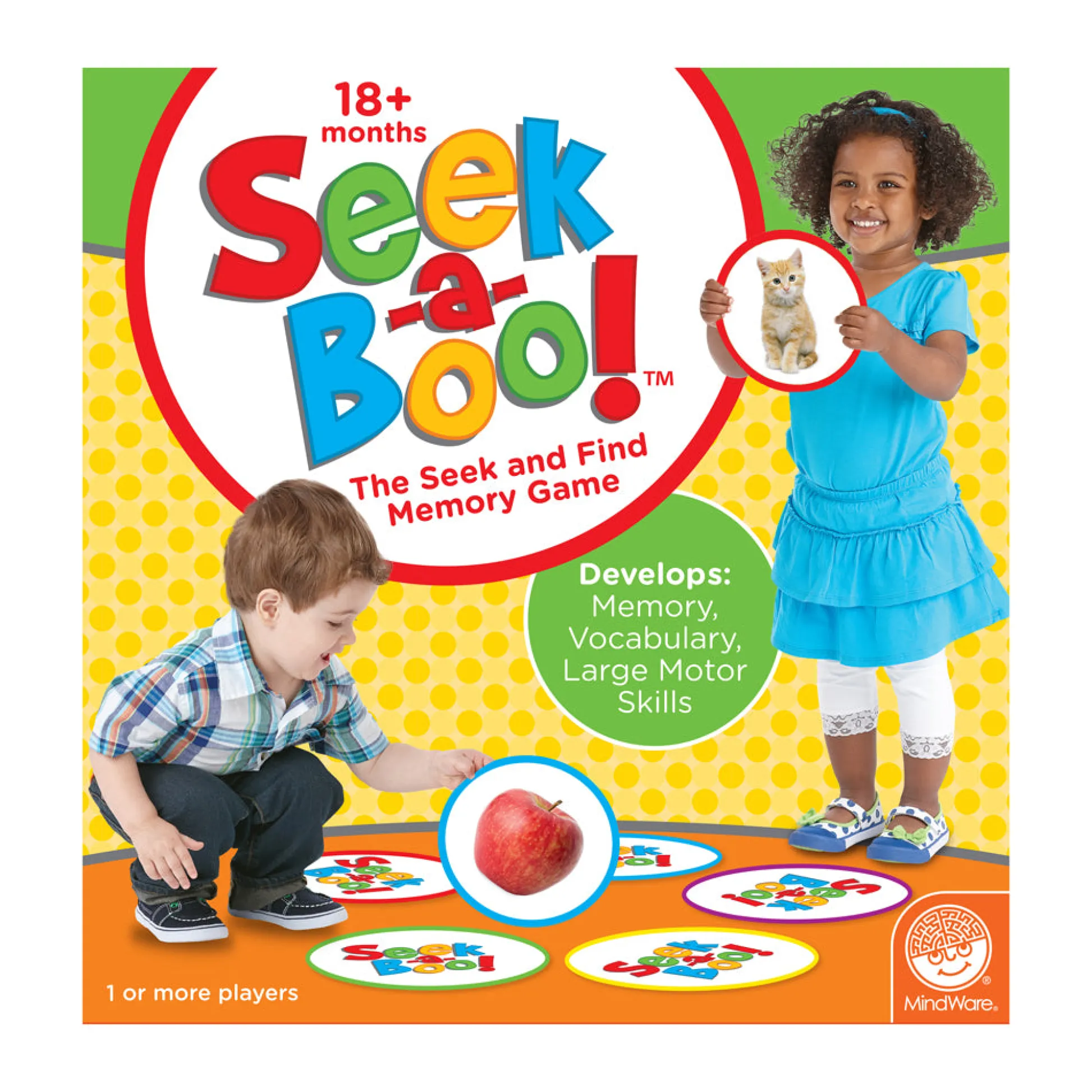 AreYouGame Seek-a-Boo Memory Matching Game by MindWare* Preschool Education Toys & Activities