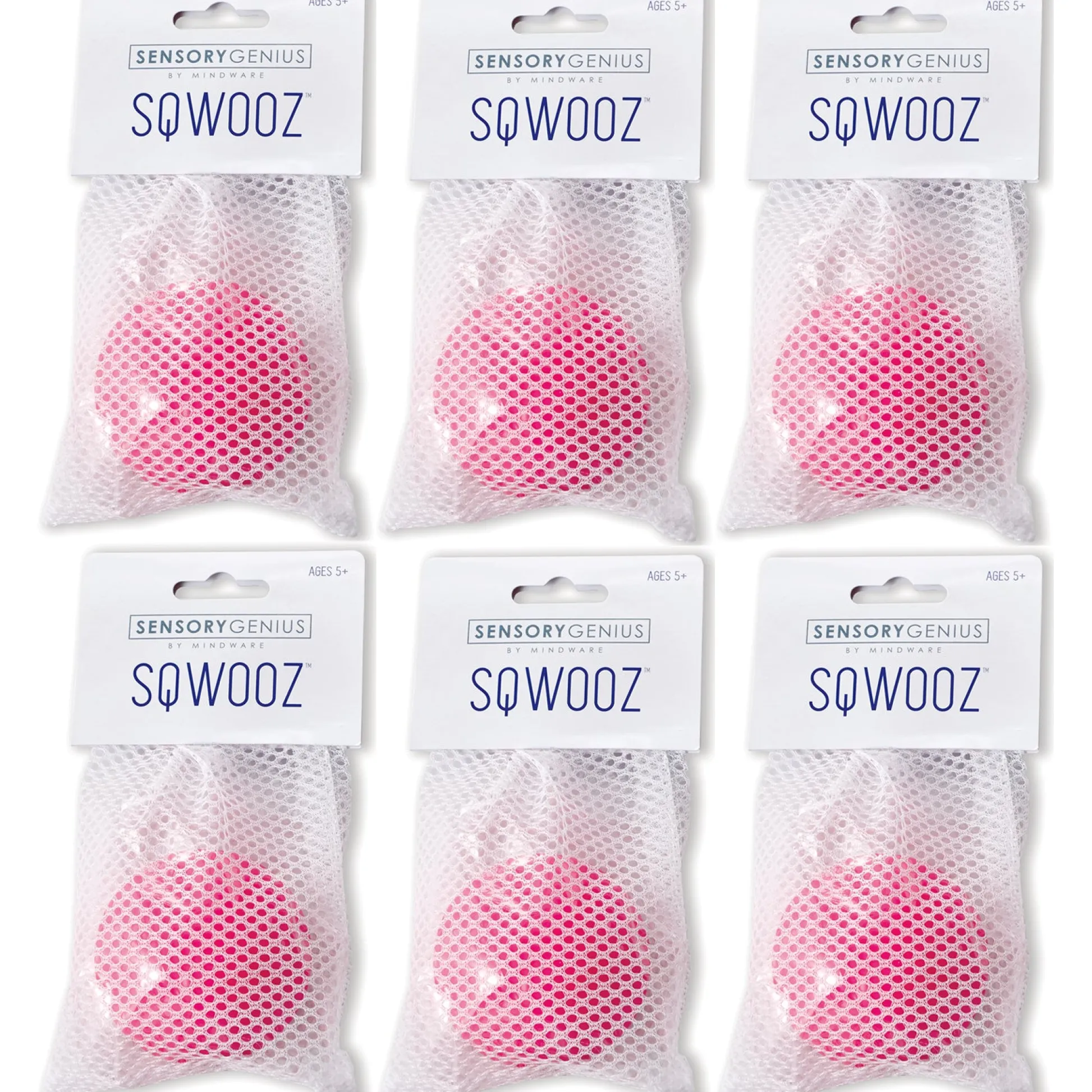 Educators Resource Sensory Genius Sqwooz Stress Ball Extravaganza, Pack of 6* Sensory & Fidget Toys