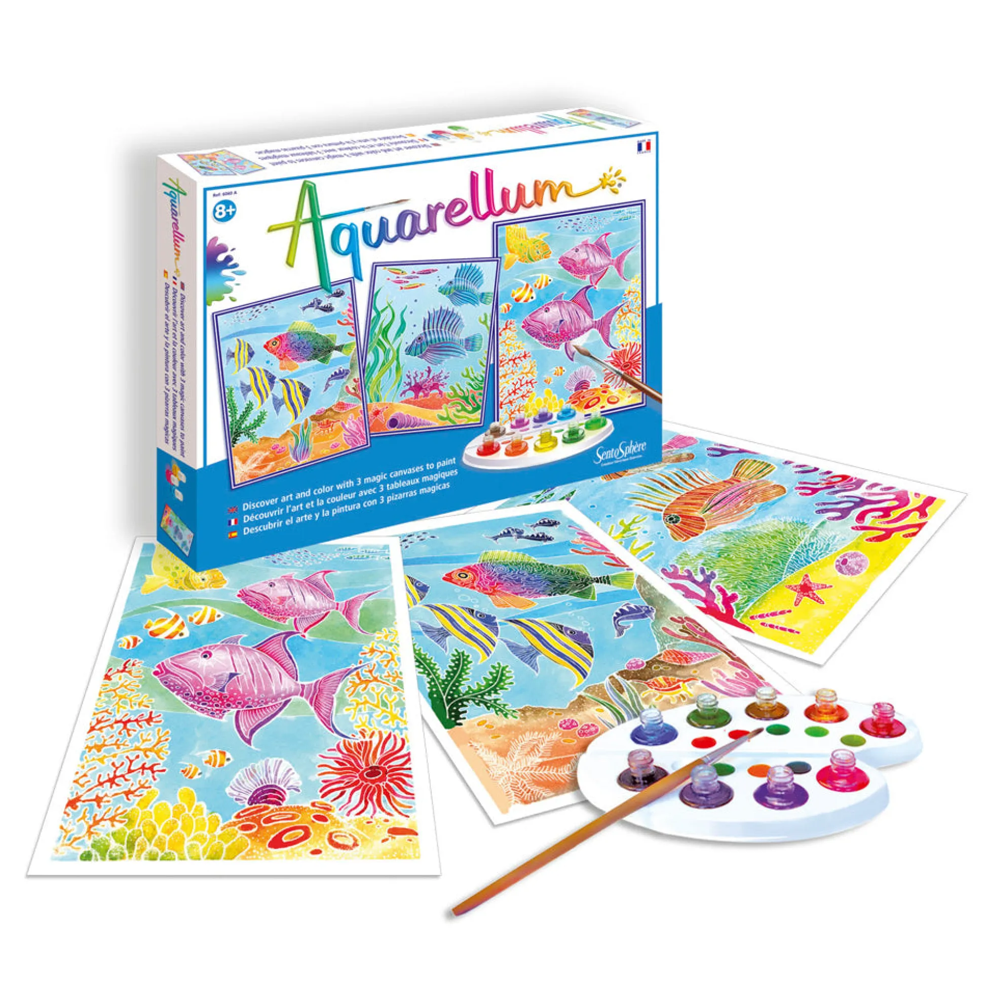 AreYouGame SentoSphere Aquarellum Large Coral Reefs Watercolor Paint Set* Drawing, Color & Painting