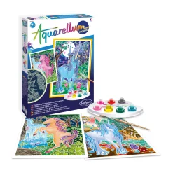 AreYouGame SentoSphere Aquarellum Phospho Unicorns Watercolor Painting Kit* Drawing, Color & Painting