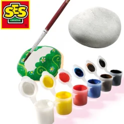 Flat River Group SES Creative Rock Art Painting Stones Kit - DIY Crafts Set for Kids* Drawing, Color & Painting